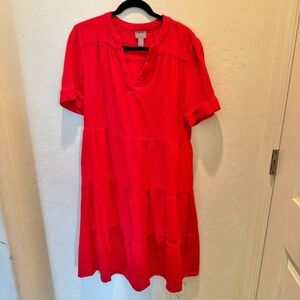 Chico's Red Midi Dress